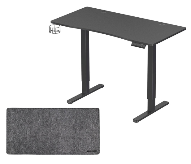 Silver Monkey Biurko elektryczne ED-120 black + DESK MAT L Czarna - 1351457 - zdjęcie